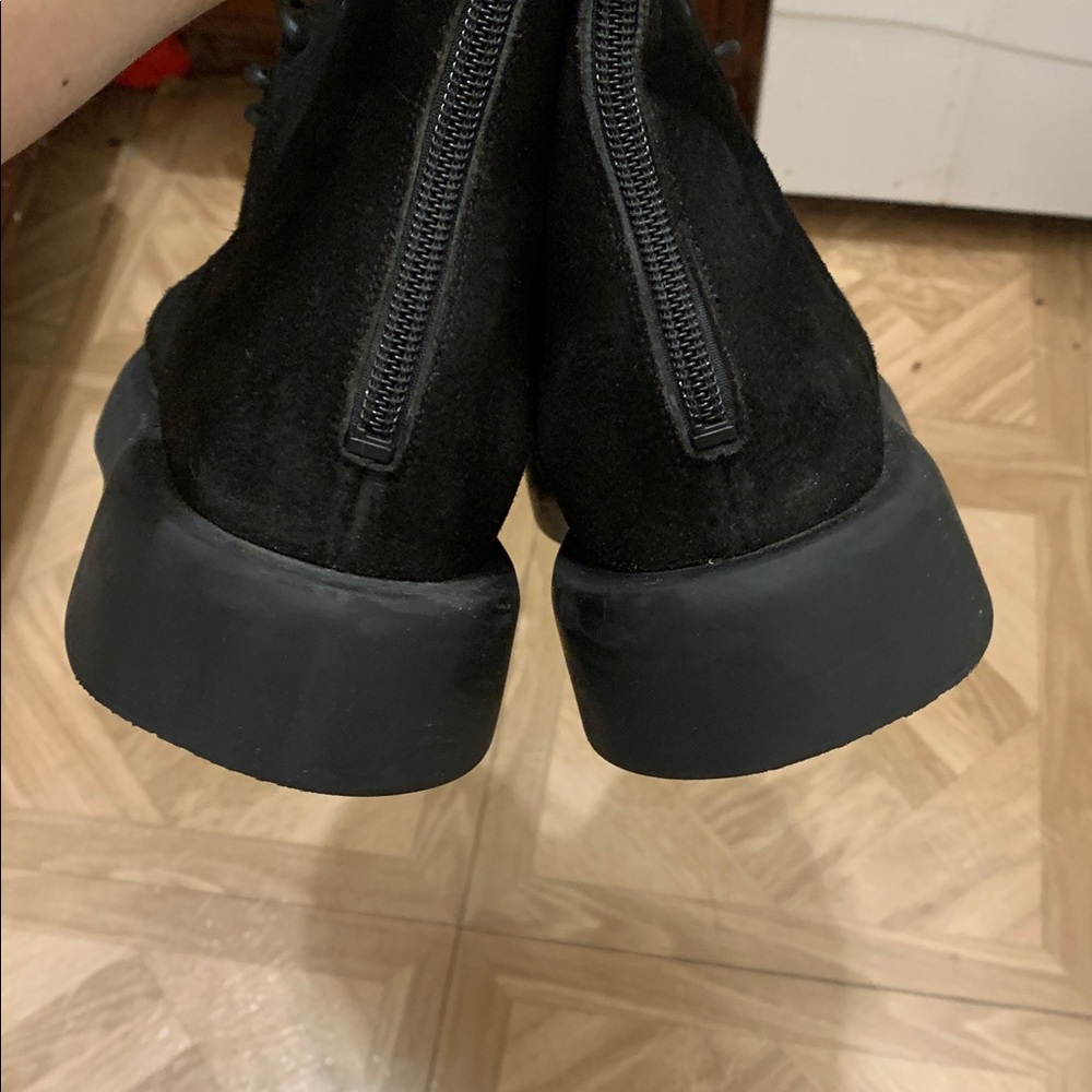 Marsell Black Suede Combat Boots - Picture 13 of 15